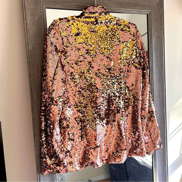 Inspired by Taylor Swift Eras Tour The Man Sequined Blazer Jacket - Picture 3 of 3